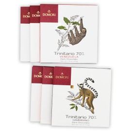Domori Trinitario Bundle | Vegan, Soy Free, Gluten Free | 1.8oz Bars, 6-Pack