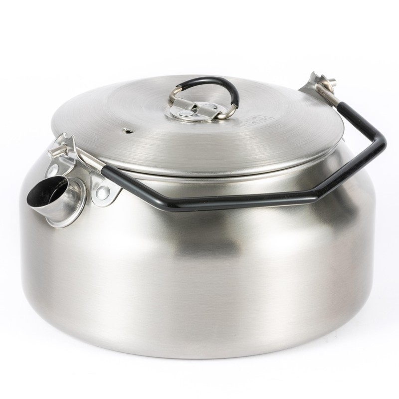 Hanseküche Stainless Steel Kettle 1L Portable Camping Kettle for Outdoor