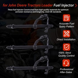3pcs AR89564 AR88239 AR89563 SE500822 SE501099 Fuel Injectors for John Deere 350 350B 350C 1530 2020 1140 1520 1550 1750 2020 2350 2735 2840 2940 2950 3050 3055 3150 4030 5000 5400