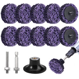 CSD Disc Grinding Disc Drill 50 mm, 2 Inch Coarse Grinding Disc, Coarse Cleaning Disc with Disc Pad Holder, Nylon Fabric Disc for Angle Grinder Removal of Paint Rust Welds