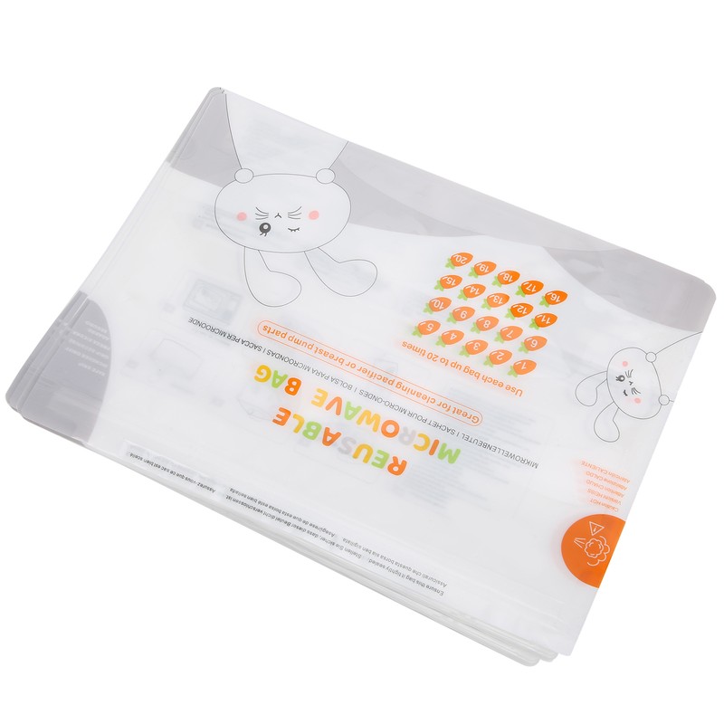 16pcs Bimirth Baby Bottle Cleaning Bag Breast Pump Teether Microwave