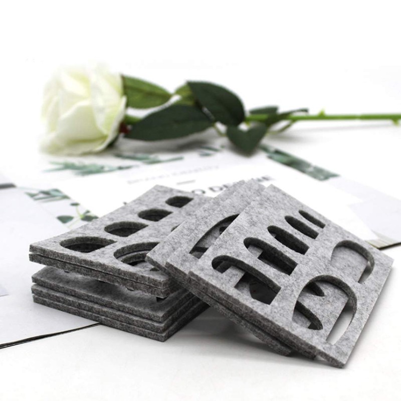 Buwei 8pcs Wool Felt Mold Needle Felting DIY Craft Stencil