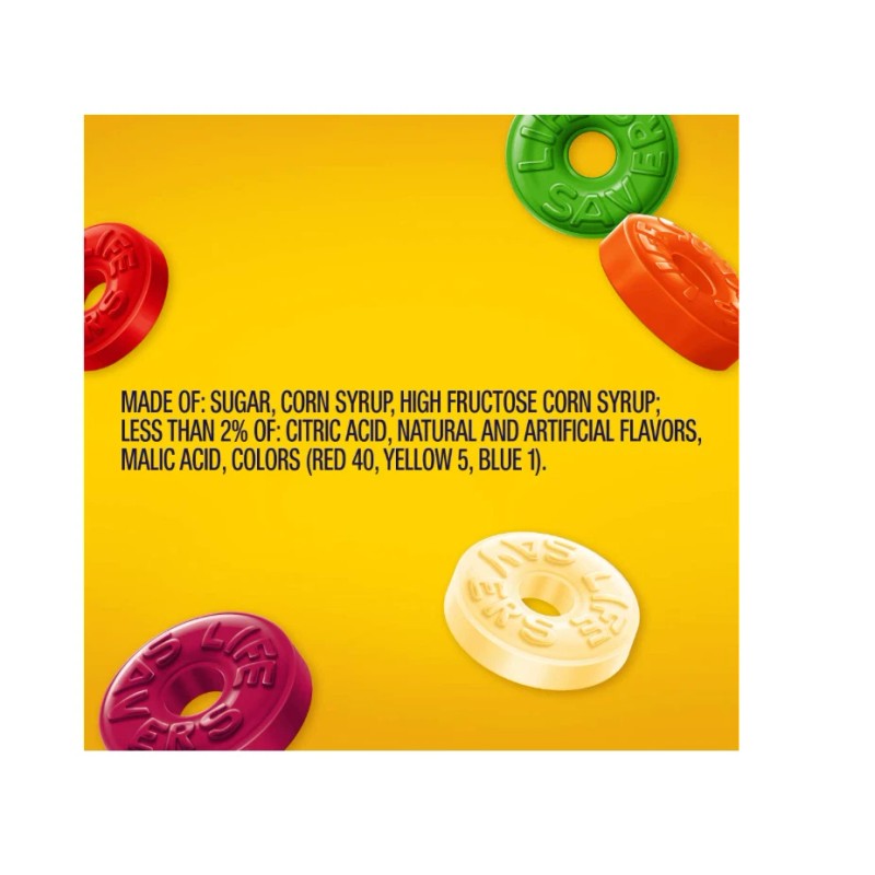 LIFE SAVERS Hard Candy Bag 5 Flavors, Hard Candy Individually