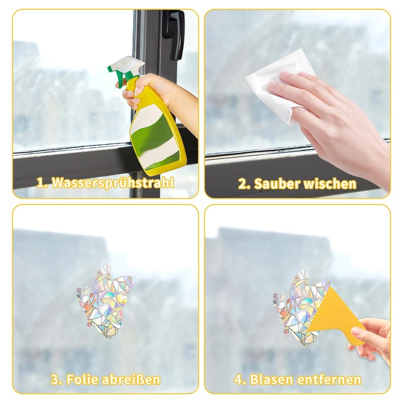 Butterfly Suncatcher Stickers, Pack of 30 Prisms Window Stickers, Rainbow