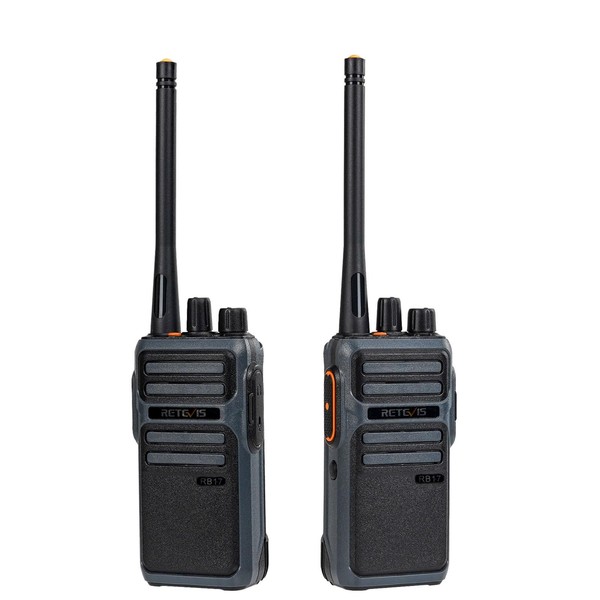 Retevis RB17 Walkie Talkie for Adults,Heavy Duty Two Way Radio Rechargeable,4400mAh Large Capacity Battery Handsfree Alarm,Portable 2 Way Radios for Hunting Skiing Cruise Shipping Outdoor Gift(2 Pack)