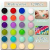 MAIBAOTA 120 Pcs Silicone Beads 24 Colors 15 mm Silcone