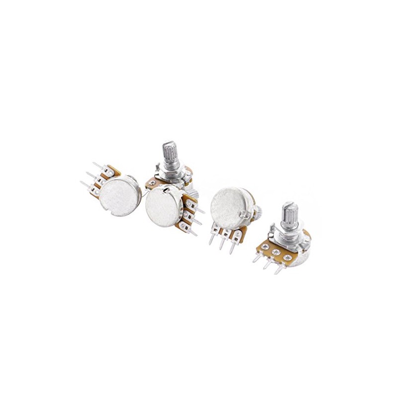 uxcell Top Adjustment Split Knurled Shaft Potentiometer Pot B50K 50K