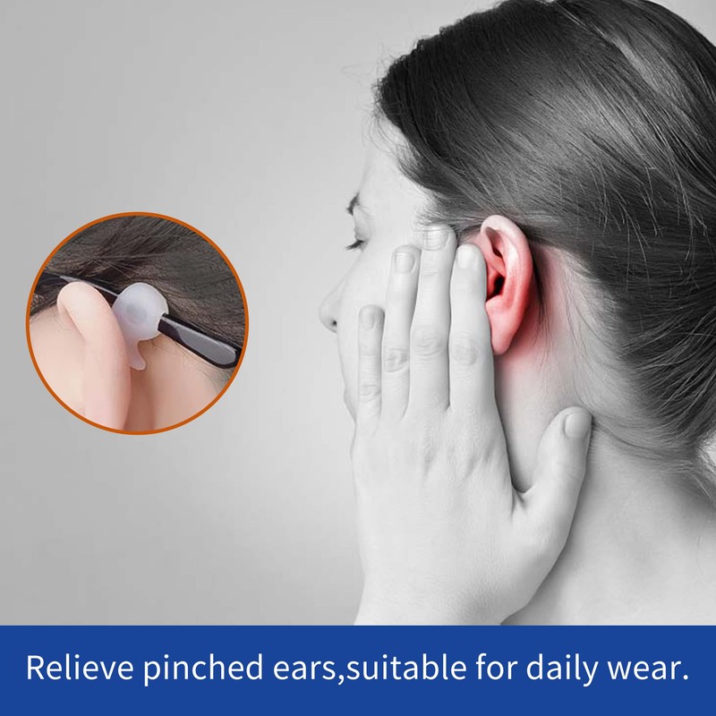 SooGree Glasses Ear Grip Eyeglass Retainer Silicone Anti-slip Holder Ear