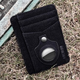 ARCWOR Slim Wallet AirTag Holder Minimalist Front Pocket RFID Blocking Men and Women Leather Wallets