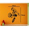 Cycle Stunt Black Wall Sticker and WallpaperWall Sticker and Wallpaper