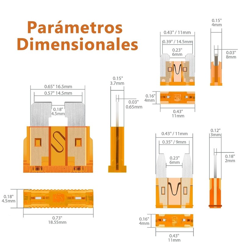 Kit de Fusibles Coche 320 Piezas, con Extractores de Fusibles