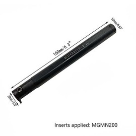 GBJ MGIVR2016-2 con ranura MGMN200-G 3020 cortador de ranurado de corte de ranura de 16 mm 5/8 pulgadas soporte de corte ranurado para soporte de insertos de carburo MGMN200