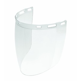Gateway Safety 676 Venom Cylindrical Molded Contemporary Replacement Headgear Visor, Clear Anti-Fog Lens, 9" x 15.5" x .06"