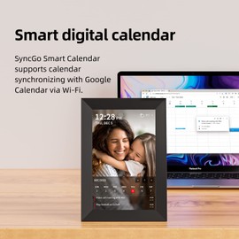 SyncGo Smart Wi-Fi Digital Calendar (Black)