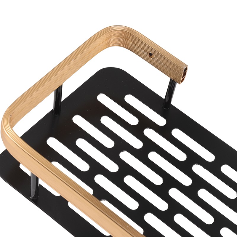 Shower Storage Rack 3 Layers Punch Free Rectangle Aluminum Shower