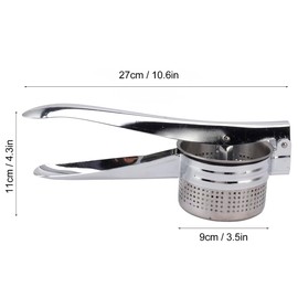 Lecute Exprimidor de Papas Pinzas Pure Papa Acero Inoxidable Alimentos Multifuncional Triturador Patatas Frutas Verduras Diseño Práctico Prensa Majador Prensador machacar ajo picadora