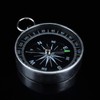Pocket Compass Silver Portable Mini Compass Outdoor Compass for Camping