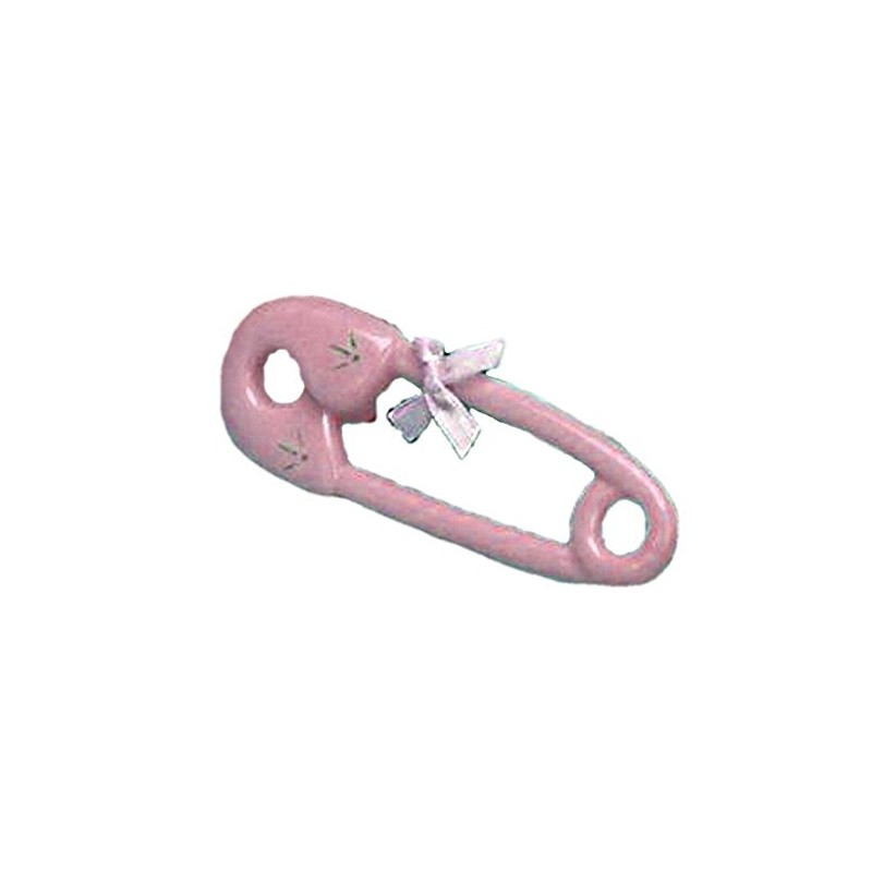 12 Large Diaper Pins Baby Shower Favor 4.5" Long Pink