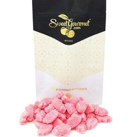 SweetGourmet Sour Strawberry Piglets | Mini Pigs Gummi Candy | 1 Pound