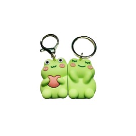 QMoveltyF Couple Keychain Matching Keychains for Couples Valentine's Day Cute Couple Gifts for Girlfriend Boyfriend Birthday