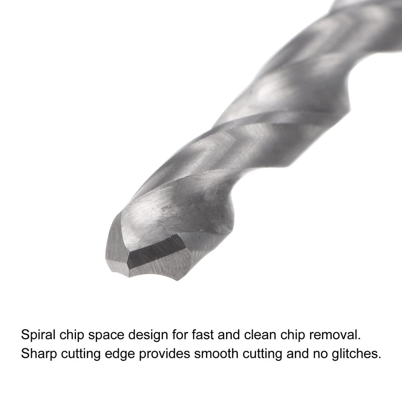 sourcing map Solid Carbide Drill Bits, 3.5mm C2/K20 Tungsten Carbide