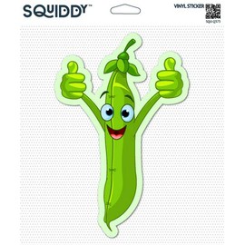Squiddy c Healthy Eating Vegetable - Vinyl Sticker Decal for Phone, Laptop, Water Bottle (3" Tall)