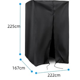Squat Rack Cover, Waterproof Outdoor Gym Equipment Covers with Zipper for Squat Rack/Weight Lifting Rack/Home Gym Workout Equipment (87"W x 65"D x 87"H)