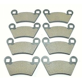 Unbranded Front + Rear Brake Pads FOR  Polaris Ranger 500 6X6 2004-2005 / 2202413