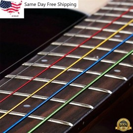 Gravity Standard 6pcs/set Fashion Steel Rainbow Colorful Color Strings for Acoustic Guitar US
