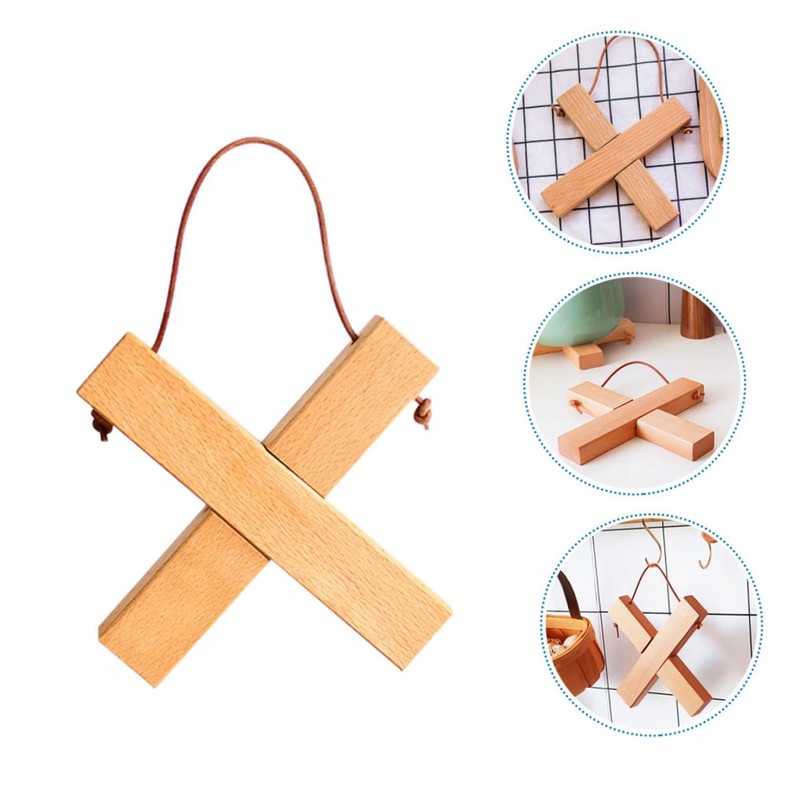 Ciieeo Detachable Wooden Pot Mat Heat Insulation Pad Scalding Casserole
