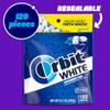 Orbit White chicle de menta bolsa resellable 120 piezas, 240g.