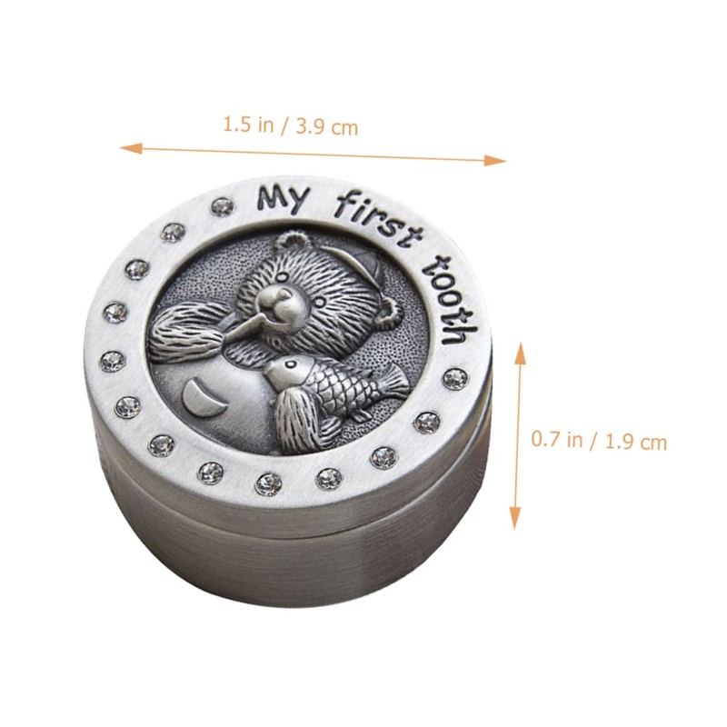 SAFIGLE Tooth Box Keepsake Organizer for Boy Girl Cute Milk