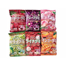 Kasugai Japanese Gummy Candy 6 Packs in Sprout Talk's Package