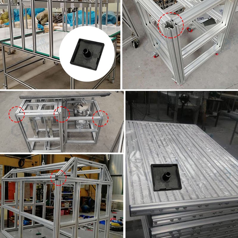 Zaky Standard Plastic Square Rectangle Aluminum Extrusion End Cap 2020/3030/4040/2040/3040/4080