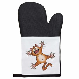 'Splat Ginger Cat' Oven Glove/Mitt (OG00052555)
