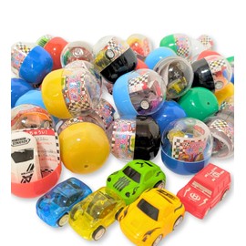Gacha Gacha Capsules Prize 60 Pieces, 1.9 inches (48 mm), Gachapon Gashapon Festivals, For Children, Boys, Girls, Unisex, 60 Pieces (Choose From Mini Car)