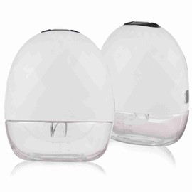 2-Pack Portable Wearable Breast Pump Hands Free Electric Breast Pump for Breastfeeding 4 Modes 9 Suction Level Low Noise Built-in Battery with 150ml Milk Collector for Home Travel