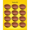 Traditional Handmade Plain Earthen Clay (Mitti) Diya for Diwali, Navratri,