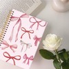 Lacama Coquette Stuff Pink Bow Notebook Journal, Cute Preppy Spiral