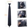 wlertcop 1pc Navy Blue Tie for Men's, Clip-on Ties Solid