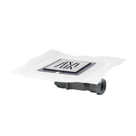 Wirquin 30723966 - Piletta per chaper Slim extra piatta con platino e telone, colore: grigio