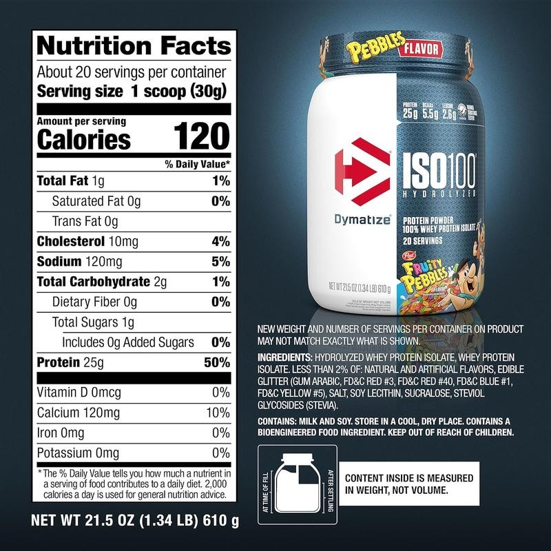 Dymatize ISO-100: Fuel Your Muscles with Pure, Fast-Absorbing Protein -