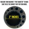 Precor EFX Elliptical Rear Adjustable Foot Rubber Endcap Leveler 44916-102