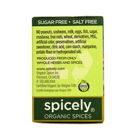 Spicely Organic Sesame Seeds Black Whole 0.45 Ounce ecoBox Certified Gluten Free