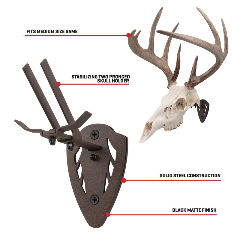 Allen Company EZ Mount Skull Hanger, Fixed, Brown