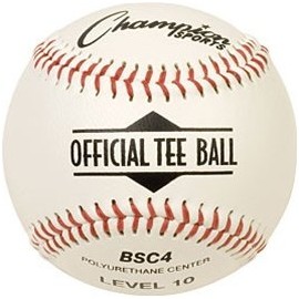 Champion Sports Soft Compression Baseball for Ages 10+ (Pack of 12), White/Red/Black