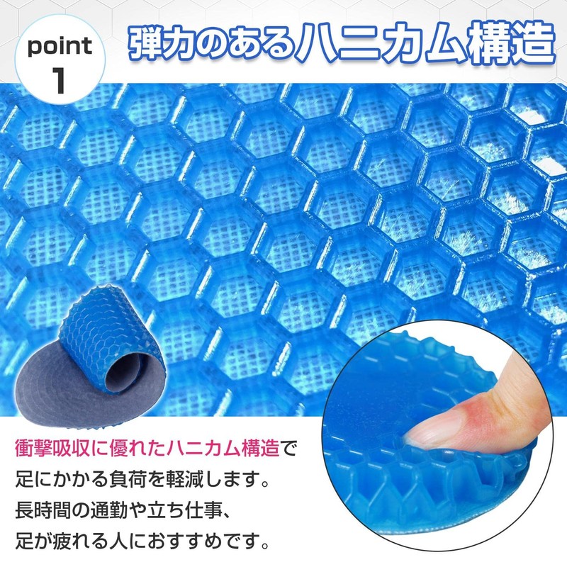 Como Life Soft Insole, Shock Absorption, Anti-Fatigue, Arch Support, Insole,