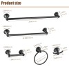 Sagetta Oil Rubbed Bronze Bathroom Hardware Set, 5-Piece Bath Accessories