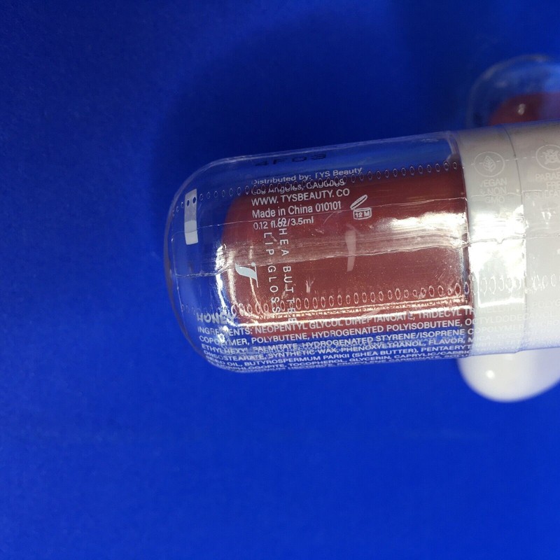TYS Beauty Shea Butter Lip Gloss Honey 0.12 oz (Lot