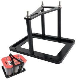 RiAiCiING Universal Battery Tray Hold Down Mount Bracket for Optima Red Top 34 34/78 Yellow Top D34 D34/78 Blue Top 34M D34M(Black)